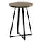 Monarch Specialties Side Table, 15.75 W, 21.75 H, Metal, Particle Board, Dark Taupe I 2177 - alternate 1